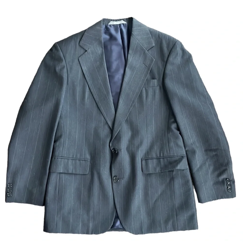Haggar Clothing Co pinstripe pantsuit